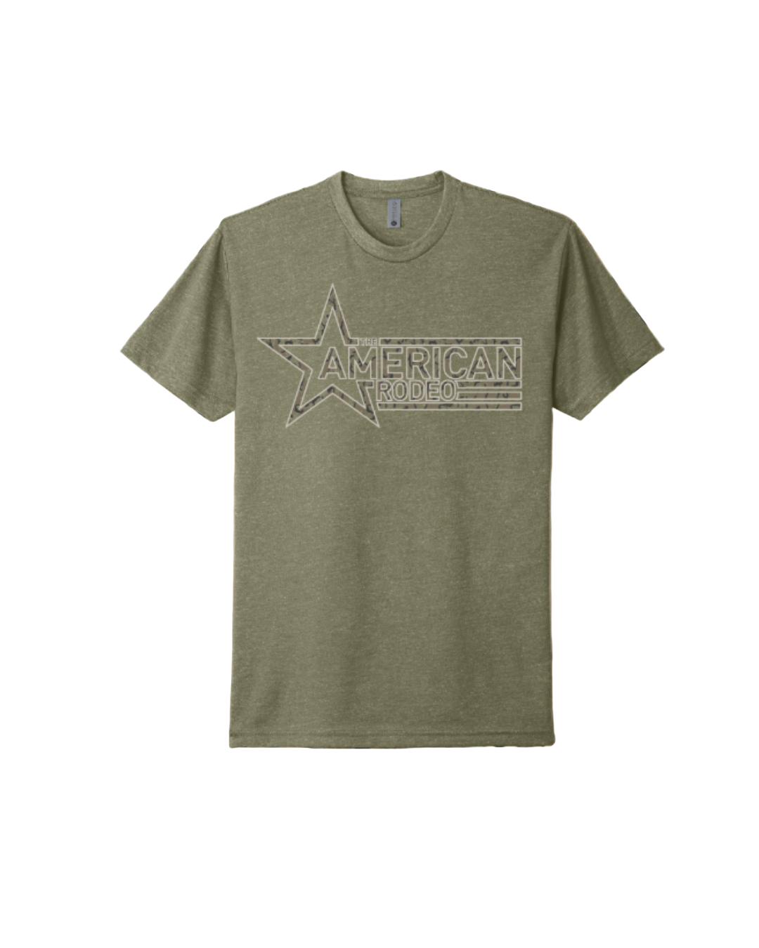 Olive Green Camo American T-Shirt