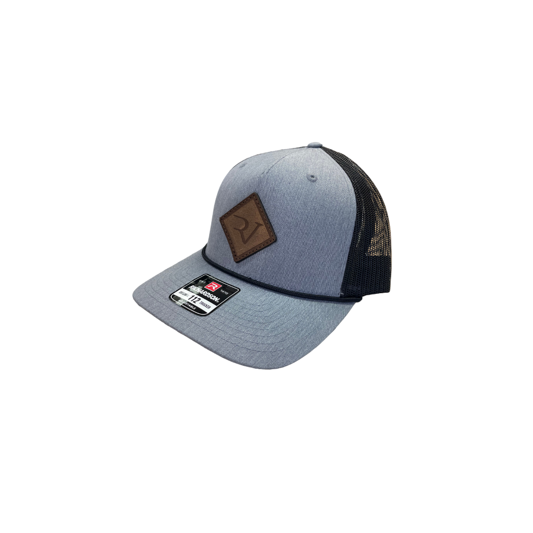 Rodeo Vegas Leather Patch Grey Hat