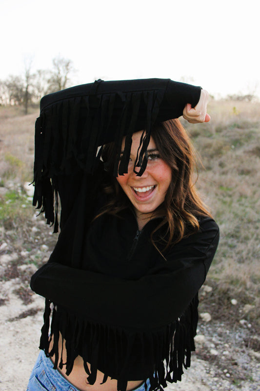 Arizona Ridge Riders Fringe Cropped 1⁄4 Zip