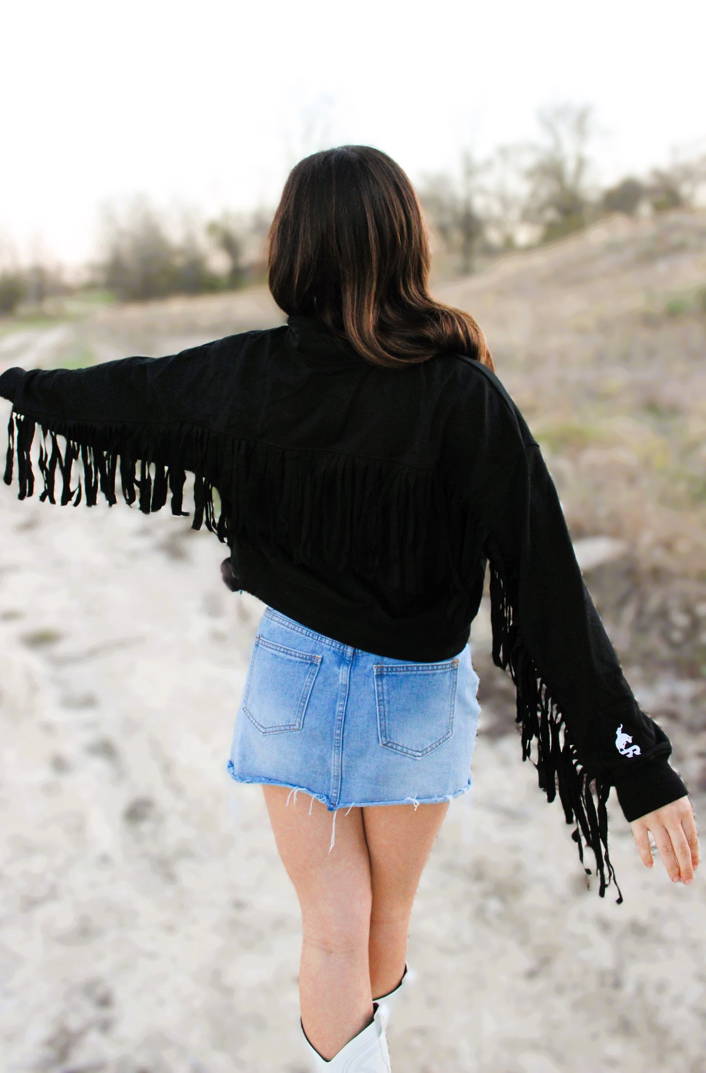 Arizona Ridge Riders Fringe Cropped 1⁄4 Zip
