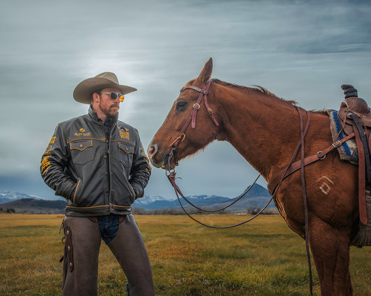 2025 Limited Edition Men's Olive Leather Jacket