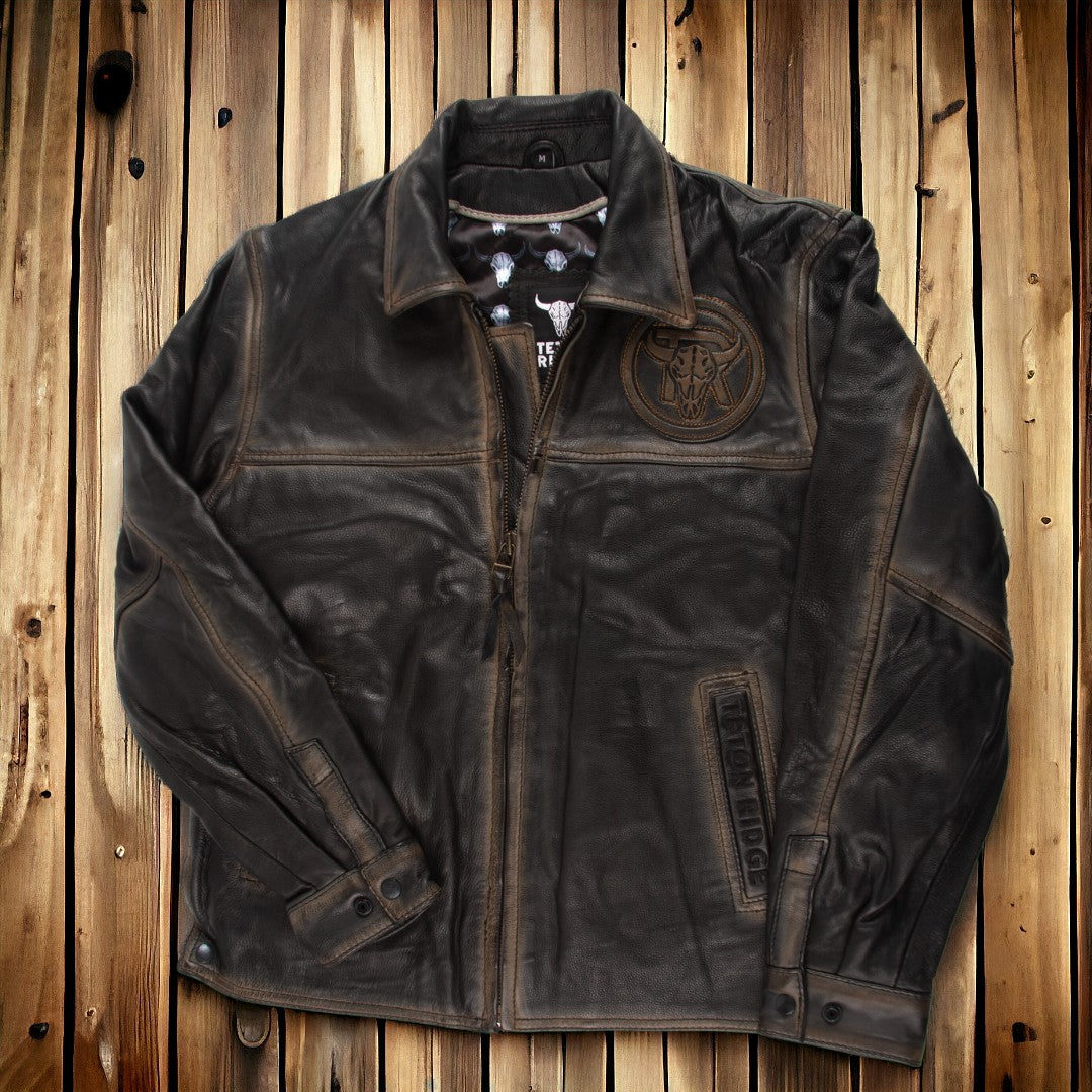 Mens Teton Ridge Leather Jacket