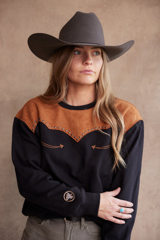 Teton Ridge Suede Crewneck