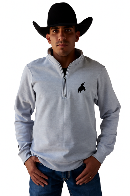 Grey 1/4 Zip Crew