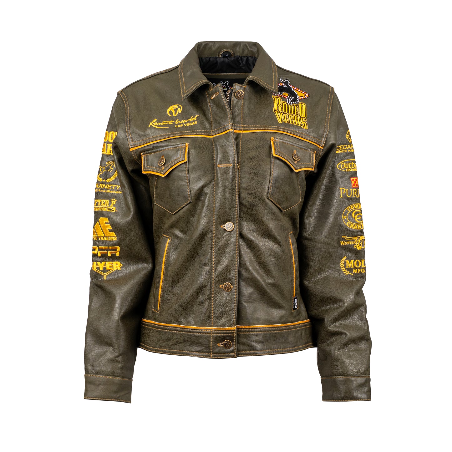 2025 Limited Edition Men's Olive Leather Jacket