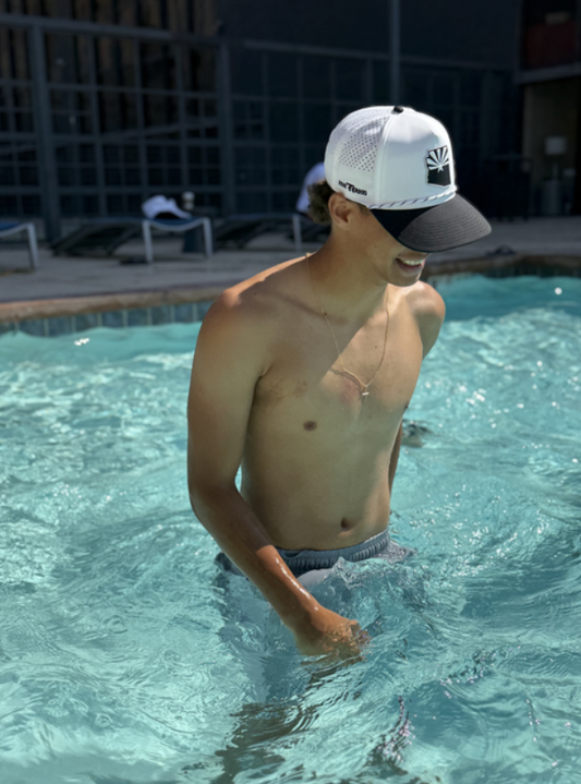 Branded Bills White Hat with Rope